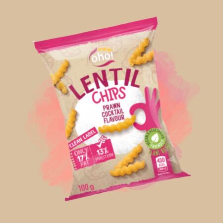 Oho! Lentil Chips Prawn Cocktail 100g x23
