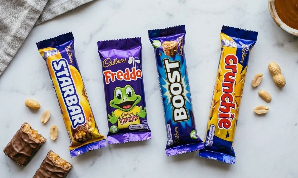 selection of cadbury chocolate bas including starbar