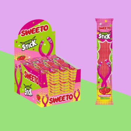 Sweeto Soursticks Strawberry 30g x24