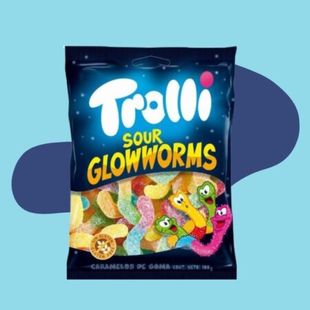 Trolli Sour Glow Worms 100g x12