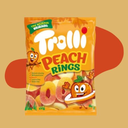 Trolli Fizzy Peach Rings 100g x12