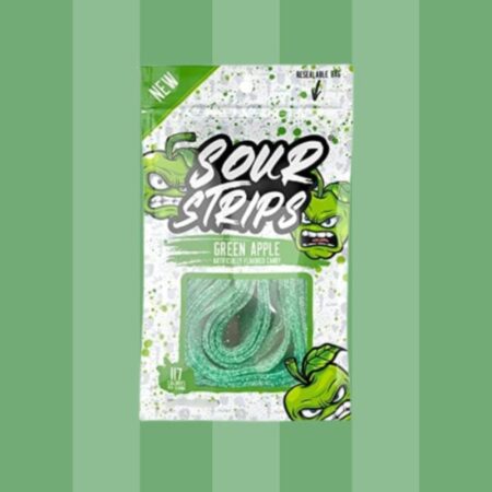 Sour Strips Green Apple 85g x12
