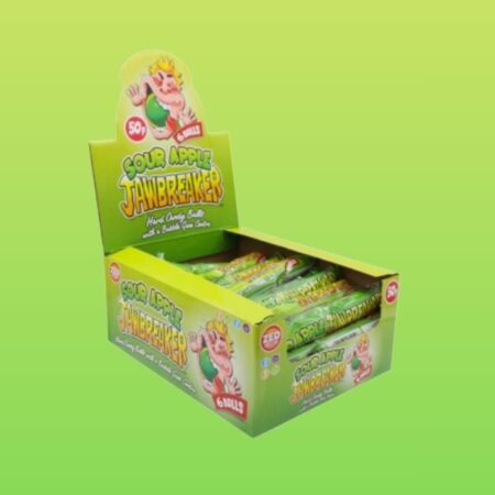 Zed Candy Sour Apple 6 ball Jawbreaker x24