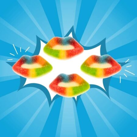 Dulceplus Fizzy Multicolour Lips 1kg