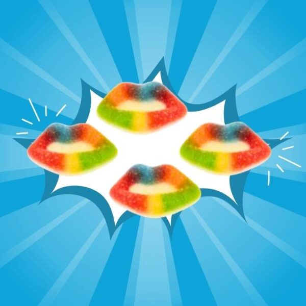 Dulceplus Fizzy Multicolour Lips 1kg