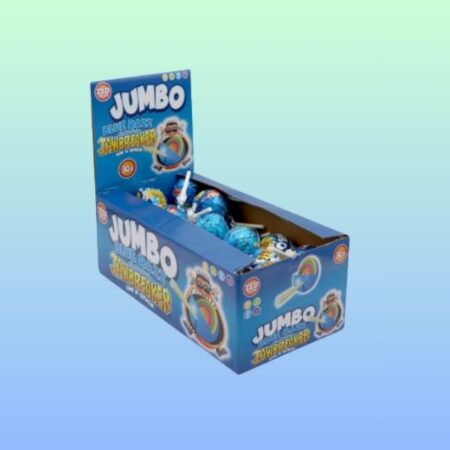 Zed Candy Blue Razz Jumbo Jawbreaker Pop x40