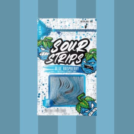 Sour Strips Blue Raspberry 85g x12