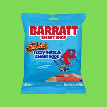 Barratt Wham Fizzy Belts & Sweet Eggs 120g x12