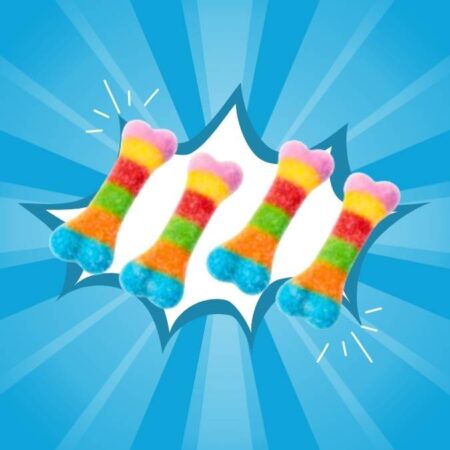 Dulceplus Sour Multicolour Bones 1kg