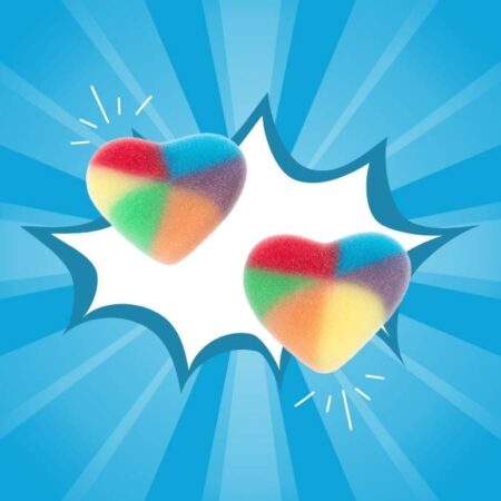 Dulceplus Fizzy Multicolour Hearts 1kg