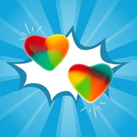 Dulceplus Jelly Multicolour Hearts 1kg