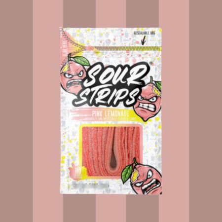 Sour Strips Pink Lemonade 85g x12