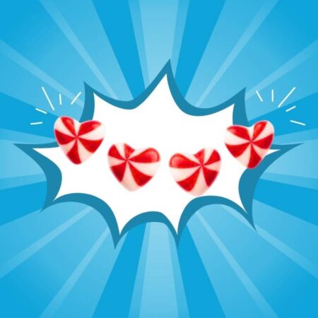 Dulceplus Strawberry Twist Hearts 1kg