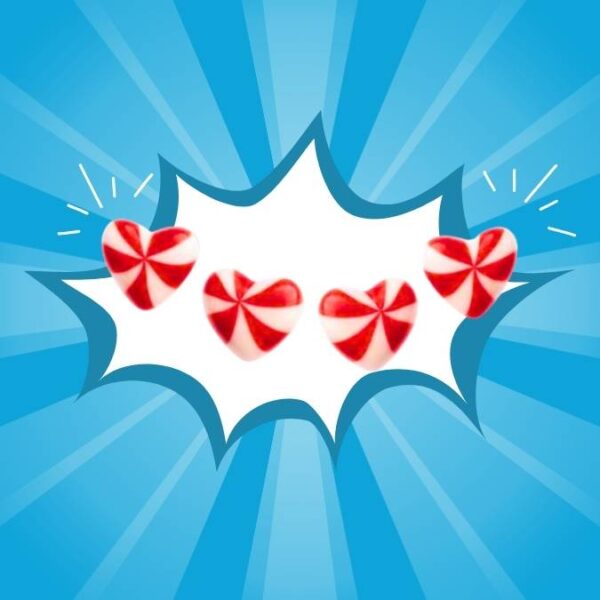 Dulceplus Strawberry Twist Hearts 1kg