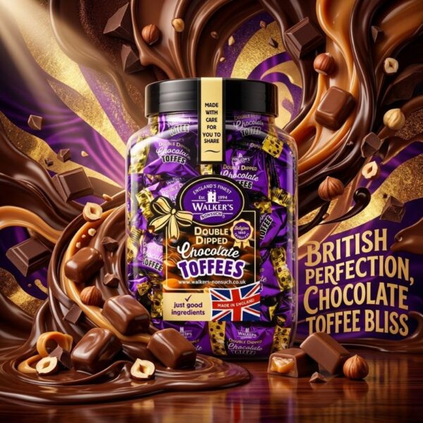 Walker Double Dip Chocolate Toffee Jar 850g