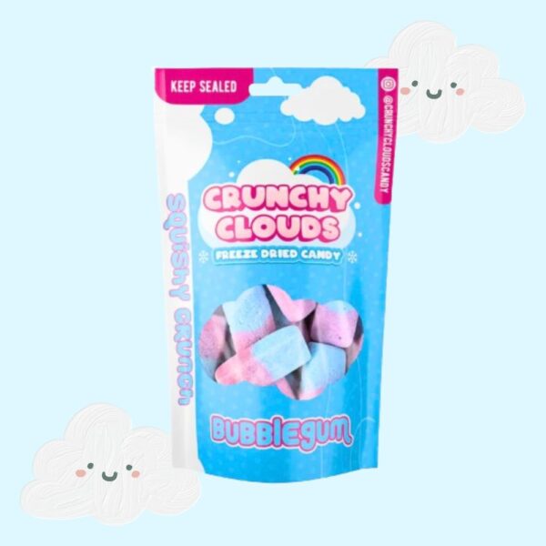 Crunchy Clouds Freeze Dried Bubblegum 50g