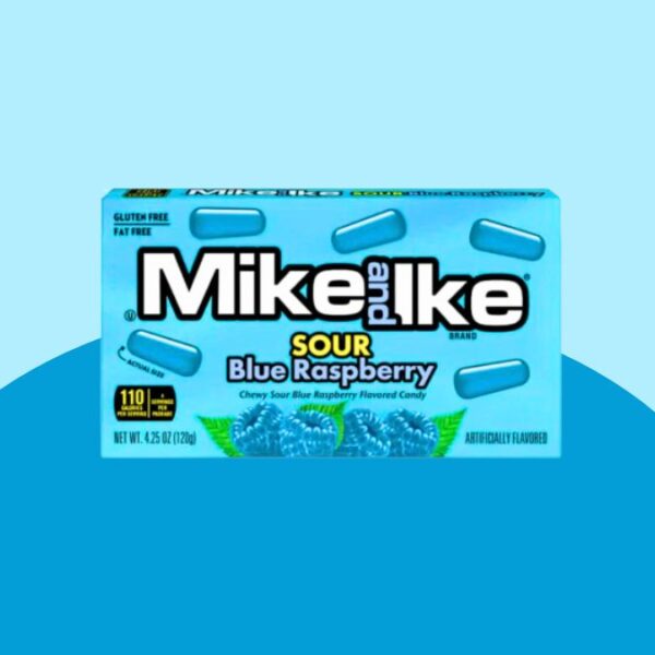 Mike & Ike Sour Blue Raspberry 120g x12