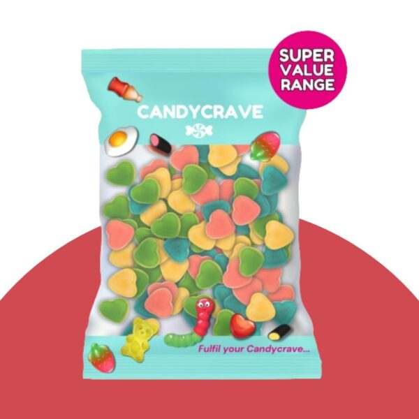 Candycrave Multicoloured Hearts 1kg