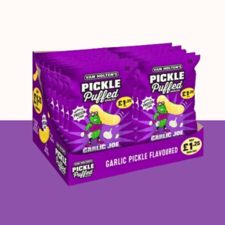 Van Holtens Garlic Joe Pickle Puffs 50g x14