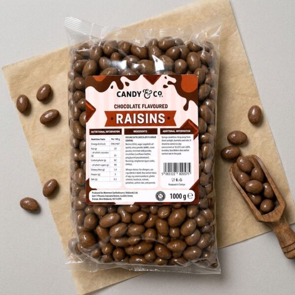Candy & Co Chocolate Coated Raisins 1kg