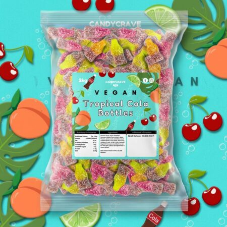 Candycrave Vegan Fizzy Tropical Cola Bottles 2kg