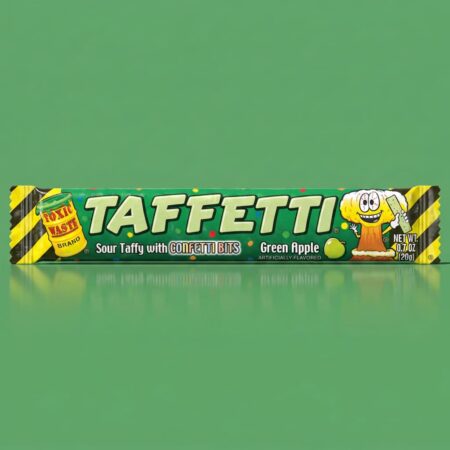 Toxic Waste Taffeti Sour Apple Chew Bars 20g x24