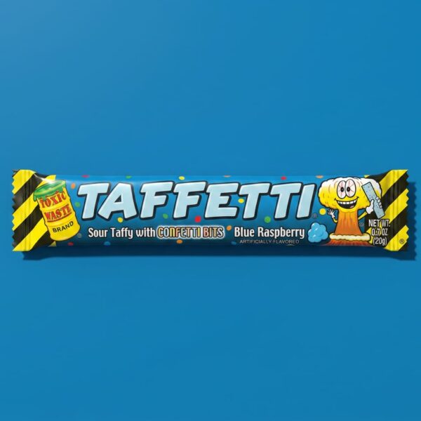 Toxic Waste Taffeti Sour Blue Raspberry Chew Bars 20g x24