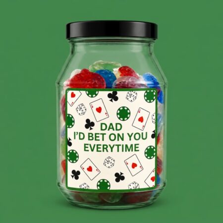 Father's Day Poker Chips Gift Jar 400g